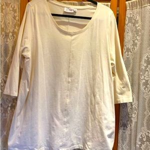 3/4 Sleeve A-Line Shape Knit Tunic